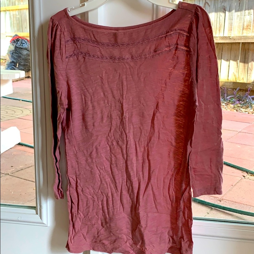 Light pink long sleeve top